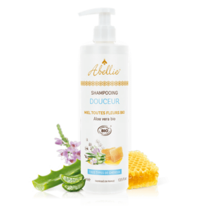 Омекотяващ шампоан за коса с мед и алое вера органик, 400 ml