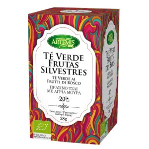 Зелен чай с аромат на малина, БИО, 20 филтърни пакетчета