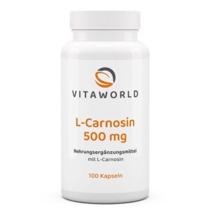 L-Карнозин 500 mg – Клетъчна защита и мозъчна функция, 100 капсули