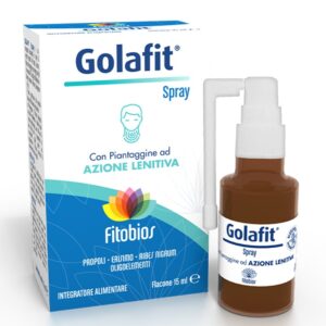 Golafit – Успокояващ спрей за гърло с прополис и етерични масла, 15 ml