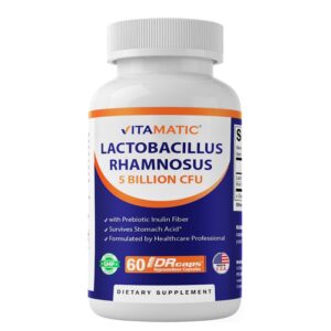Лактобацилус рамнозус 5 млрд. + инулин – Имунна защита и храносмилателен баланс, 60 капсули със забавено освобождаване