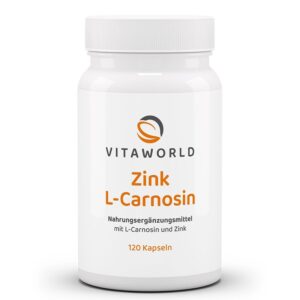 Цинк (бисглицинат) 15 mg + L-Карнозин 300 mg – За имунитет и клетъчна защита, 120 капсули