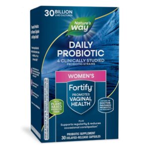 Пробиотик + пребиотици за жени – ежедневна грижа - Fortify Women‘s Probiotic, 30 млрд. активни пробиотици, 30 капсули