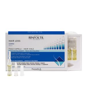 Ампули против косопад при мъже с кофеин и растителни екстракти, 10 броя