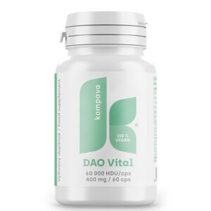 DAO 180 000 HDU + Витамин C и B6 – При хистаминова чувствителност, 60 капсули