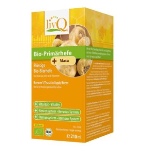 Бирена мая и мака + витамини и минерали био LivQ - При изтощение, стрес и непълноценна диета - 14 сашета