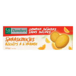 Портокалови бисквити без захар, 160 g