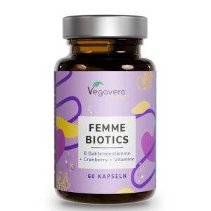 Femme Biotics – пробиотик за жени - Плюс фибри, червена боровинка и витамини, 60 капсули