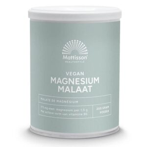 Магнезий (малат) + витамин В6 – антистрес и енергия - Сърдечно, мускулно и неврологично здраве, 200 g, прах, 130 дози