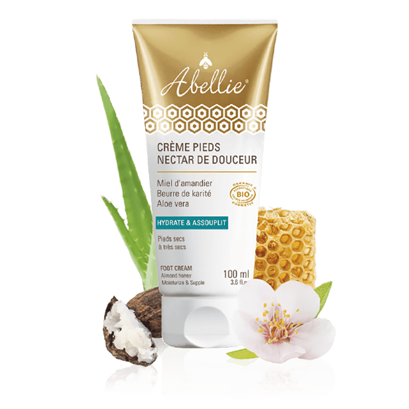 Хидратиращ крем за крака и пети с мед от бадемово дърво, масло от ший, алое вера, 100 ml