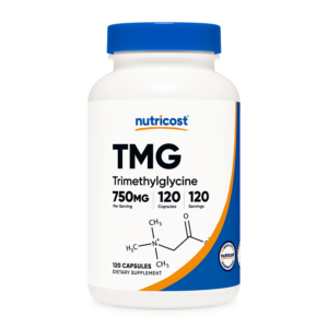 Нормализира нивата на хомоцистеина - TMG Бетаин анхидрид (триметилглицин), 750 mg х120 капсули