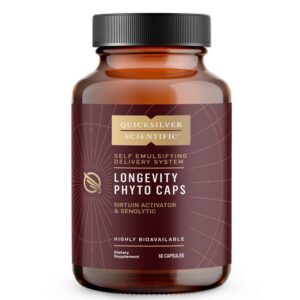 Формула за клетъчно здраве и дълголетие - Longevity - С куркумин, кверцетин, ресвератрол и птеростилбен, 60 капсули