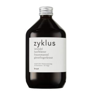 Еликсир за жени – за нормализиране на цикъла - Oxymel Zyklus с лавандула, дамска мантия, листа от коноп, 500 ml, 50 дози