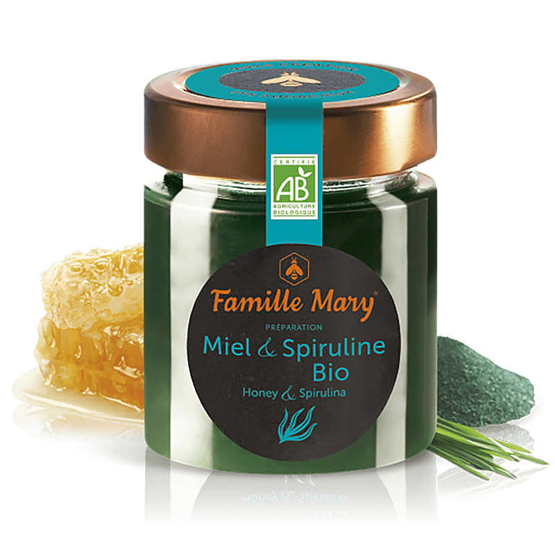 Акациев пчелен мед + Спирулина, БИО, 170 g