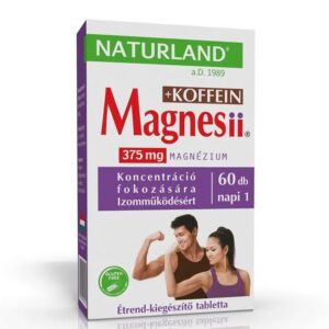 Магнезий 187.5 mg + Кофеин 50 mg – Енергия и мускулен тонус, 60 таблетки