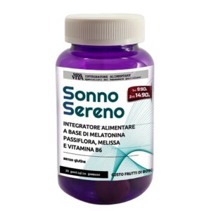 Мелатонин + пасифлора, маточина и витамин В6 - При стрес, безсъние, тревожност, 30 желирани таблетки