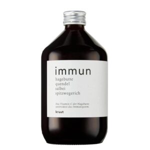 Еликсир за силен имунитет - Oxymel Immun с мащерка, живовляк, амла, шипка и салвия, 500 ml, 50 дози