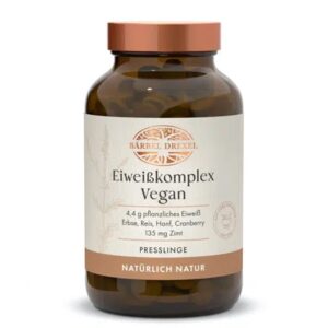 Веган протеин от грах, ориз, коноп и червени боровинки - За мускулна сила и енергия, 344 таблетки