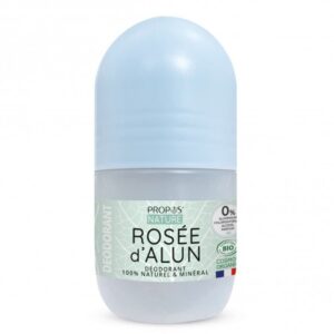 Кристален рол-он против изпотяване (с алунит с алое вера и флорална вода от розов и портокалов цвят), БИО, 50 ml