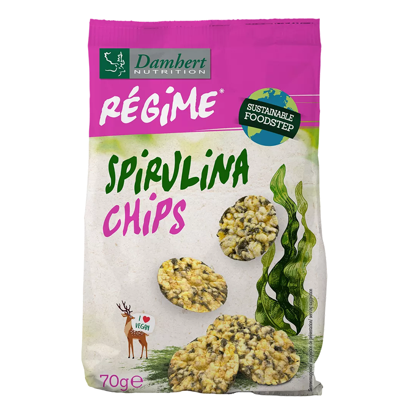 Диетичен чипс от спирулина, 70 g
