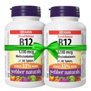 Промо пакет "Енергия" - 2х Витамин В12 (метилкобаламин) 1200 µg х 80 таблетки с удължено освобождаване