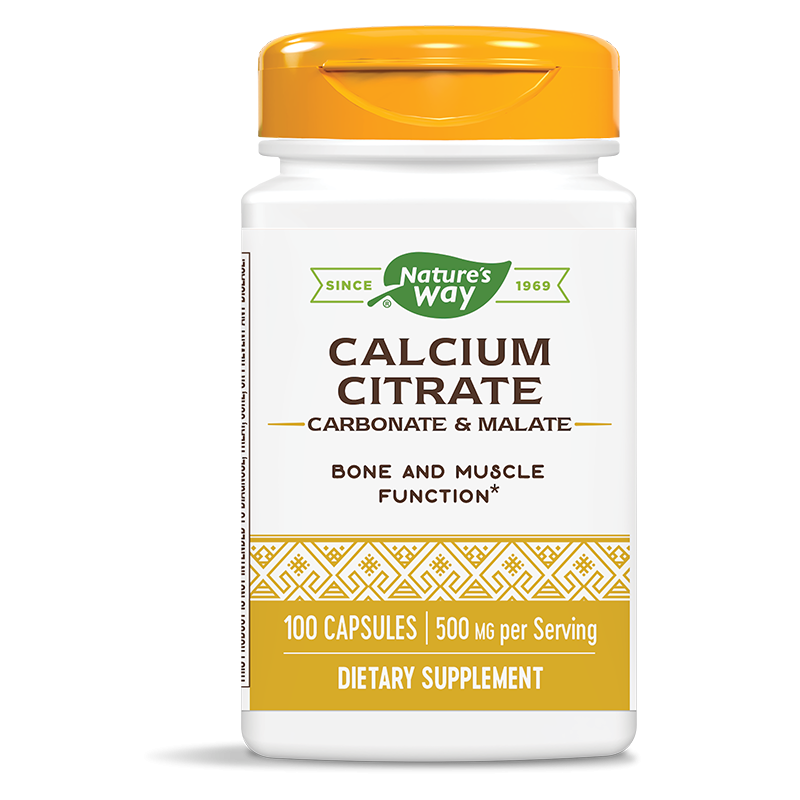 Високоусвоим калций (цитрат, карбонат, малат) - Кости, зъби и мускулна функция, 250 mg, 100 капсули - Image 2