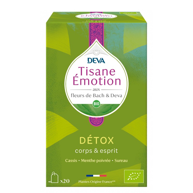 Билков чай детокс (с флорални еликсири по метода на д-р Бах), 20 филтърни пакетчета