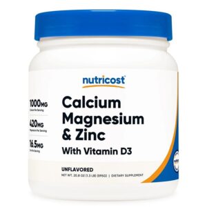 Сърдечно-съдова система - Калций, Магнезий, Цинк + Витамин D3, 525 g прах