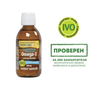 Crystal Clean from the sea® Omega-3 1250 mg (EPA/DHA 750/500) - Омега-3 + витамин D3 1000 IU, 200 ml