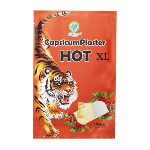Загряващ пластир XL с капсаицин – При болки в гърба, кръста и мускулите, 1 брой, 12см х 18см