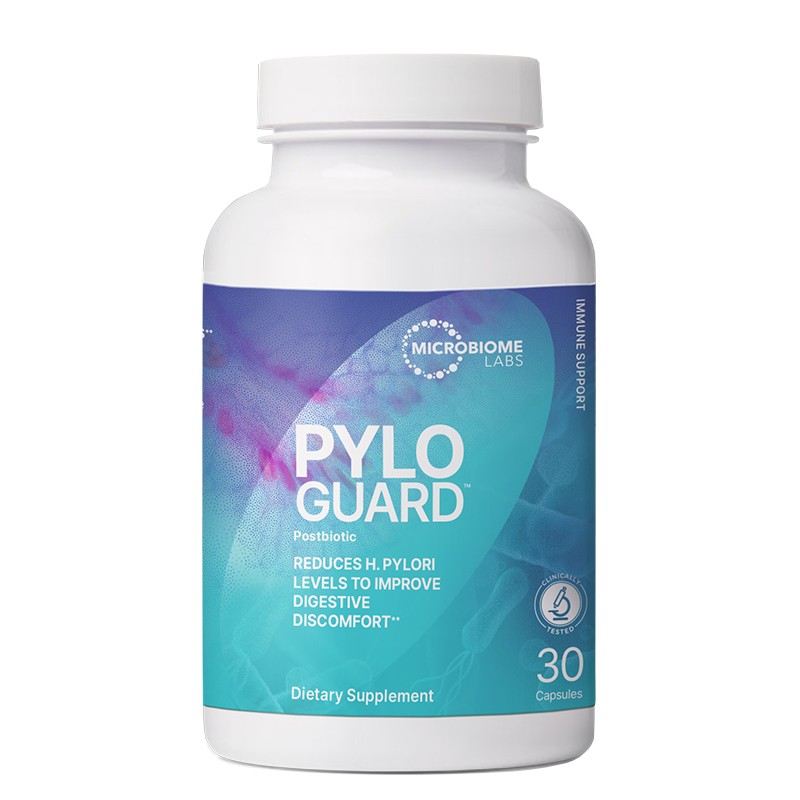 Пробиотик Limosilactobacillus reuteri – Срещу хеликобактер и за стомашен комфорт, PyloGuard™, 200 mg, 30 капсули