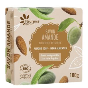 Био сапун с масла от ший и слънчогледови семена - Подхранващ и хидратиращ ефект, 100 g, с аромат на бадем