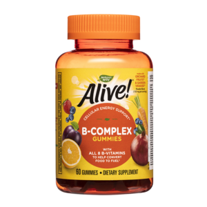 Витамини В-комплекс Алайв - Alive! B-Complex Gummies, 60 желирани таблетки