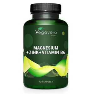 При активен спорт - Цинк+Магнезий+Витамин B6 - ZMA, 120 капсули