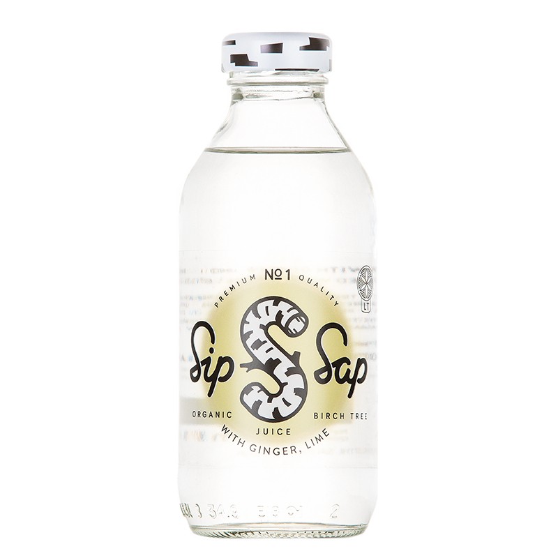 Детоксикация и тонус - Био брезов сок с джинджифил и лайм, 330 ml