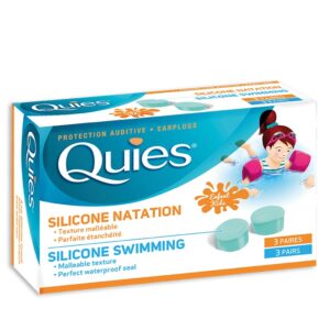 Детски силиконови тапи за уши - защита при плуване - Меки, водоустойчиви - 3 чифта за многократна употреба