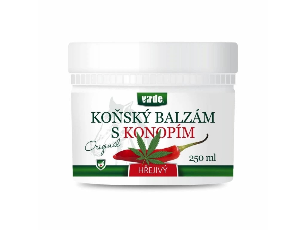 Загряващ конски балсам с конопено масло – За сковани стави и напрегнати мускули, 250 ml