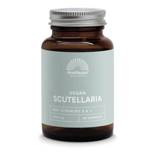 Безсъние и имунитет - Скутелария (Шлемник байкалски) + витамин В, С и куркумин, 60 капсули