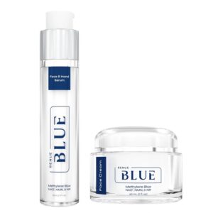 Серум (50 ml) и крем (45 g) за лице с Метиленово синьо и NAD+ - Ултра регенерираща и подмладяваща грижа