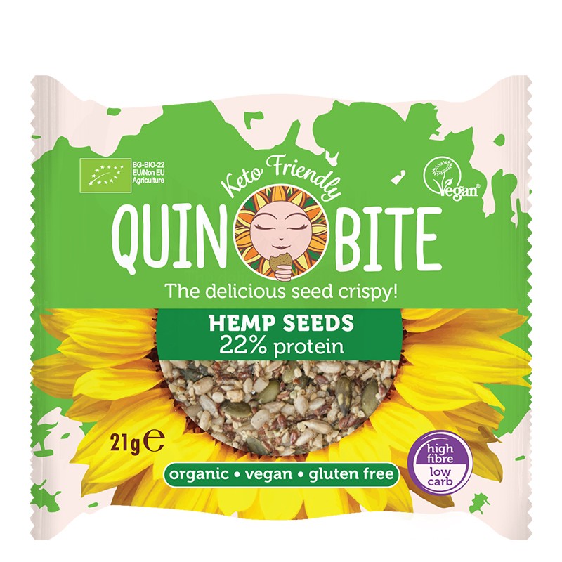 Крекери от био конопено семе, 21 гр