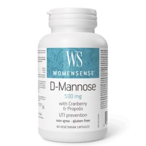 D-маноза 2000 mg + Червена боровинка 800 mg + Прополис 200 mg – Здрав уринарен тракт, 60 капсули