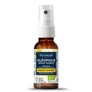 Олеополис – Спрей за гърло с етерични масла при дразнене и сухота, 20 ml