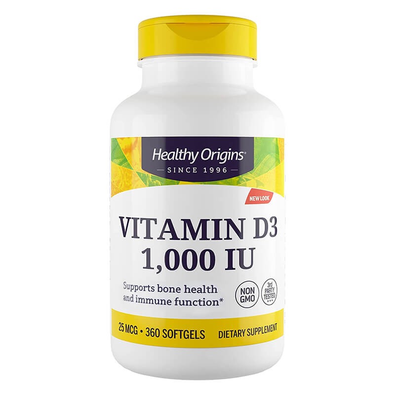 Витамин D3 – За кости, имунитет и енергия, 1000 IU/ 25 µg, 360 капсули