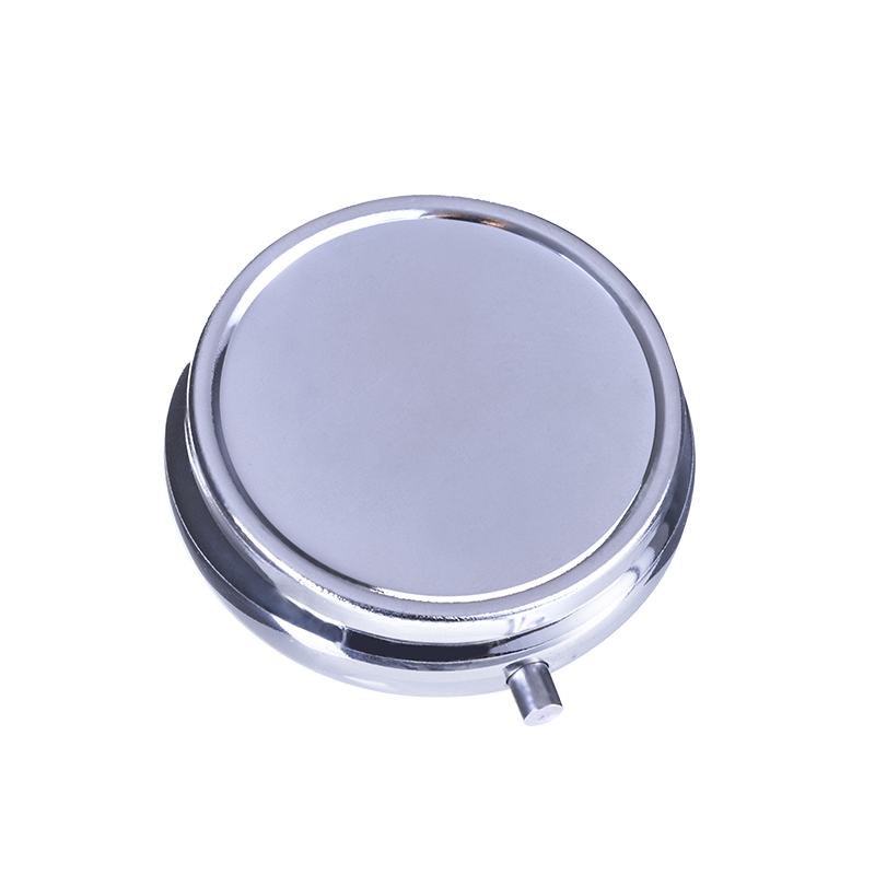 Кръгла метална кутия за лекарства, без разделители - Image 2