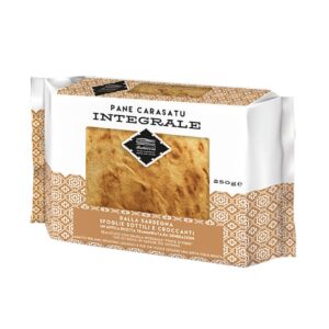 Pane Carasatu Integrale – Тънък хрупкав хляб от Сардиния от пълнозърнеста твърда пшеница, 250 g