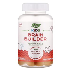 Детска формула за стимулиране на мозъчната дейност - Kids Brain Builder, 60 желирани таблетки