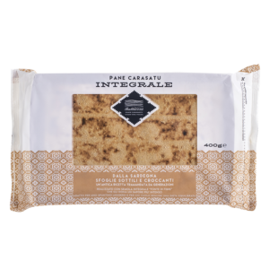 Тънък хрупкав хляб от Сардиния от пълнозърнеста твърда пшеница, 400 g