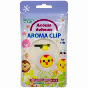 Клипс "Aroma Defence" за деца - Репелент с аромат на цитронела и здравец