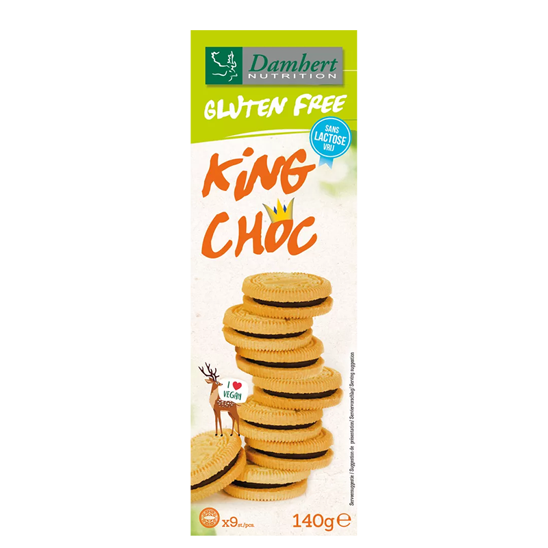 Безглутенови бисквити с шоколадов крем, 140 g