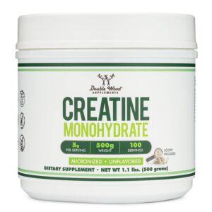 Мускулна маса и сила - Високоусвоим креатин монохидрат, 500 g прах (неовкусен) х 100 дневни дози